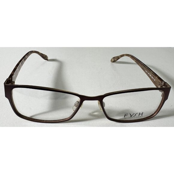 Fysh Urban Eyewear 3473 FRAMES ONLY Brown Metal Womens Glasses 52-17-135 986 - Picture 1 of 10